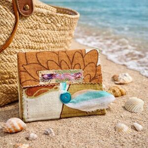 Handmade Fabric Pouch: Cosmetic Bag, Purse Organizer, Wallets